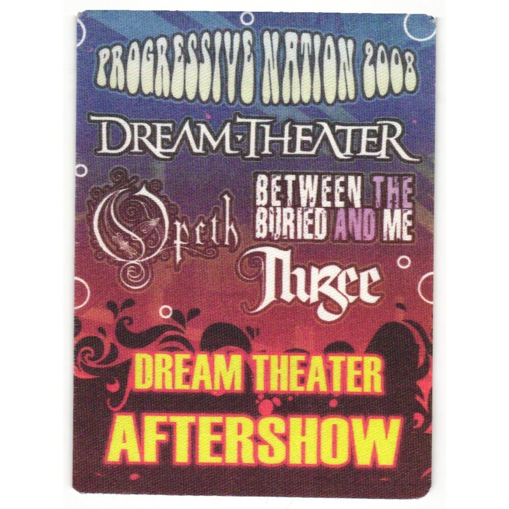 2008 Dream Theater Opeth Between Buried Me Concert Backstage Pass Aftershow